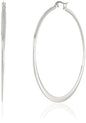 Amazon Essentials Gold Plated or Stainless Steel Flattened Hoop Earrings