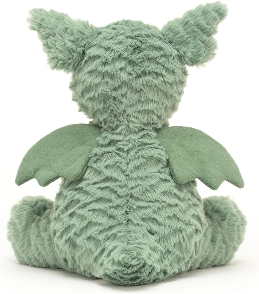 Jellycat Fuddlewuddle Dragon Stuffed Animal, 9 inches - Mythical Plush Toy - Classic Children's Gift