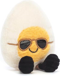 Jellycat Amuseables Boiled Egg Chic Stuffed Toy, Small 5.5 inches - Food Plush - Fun Gift Idea