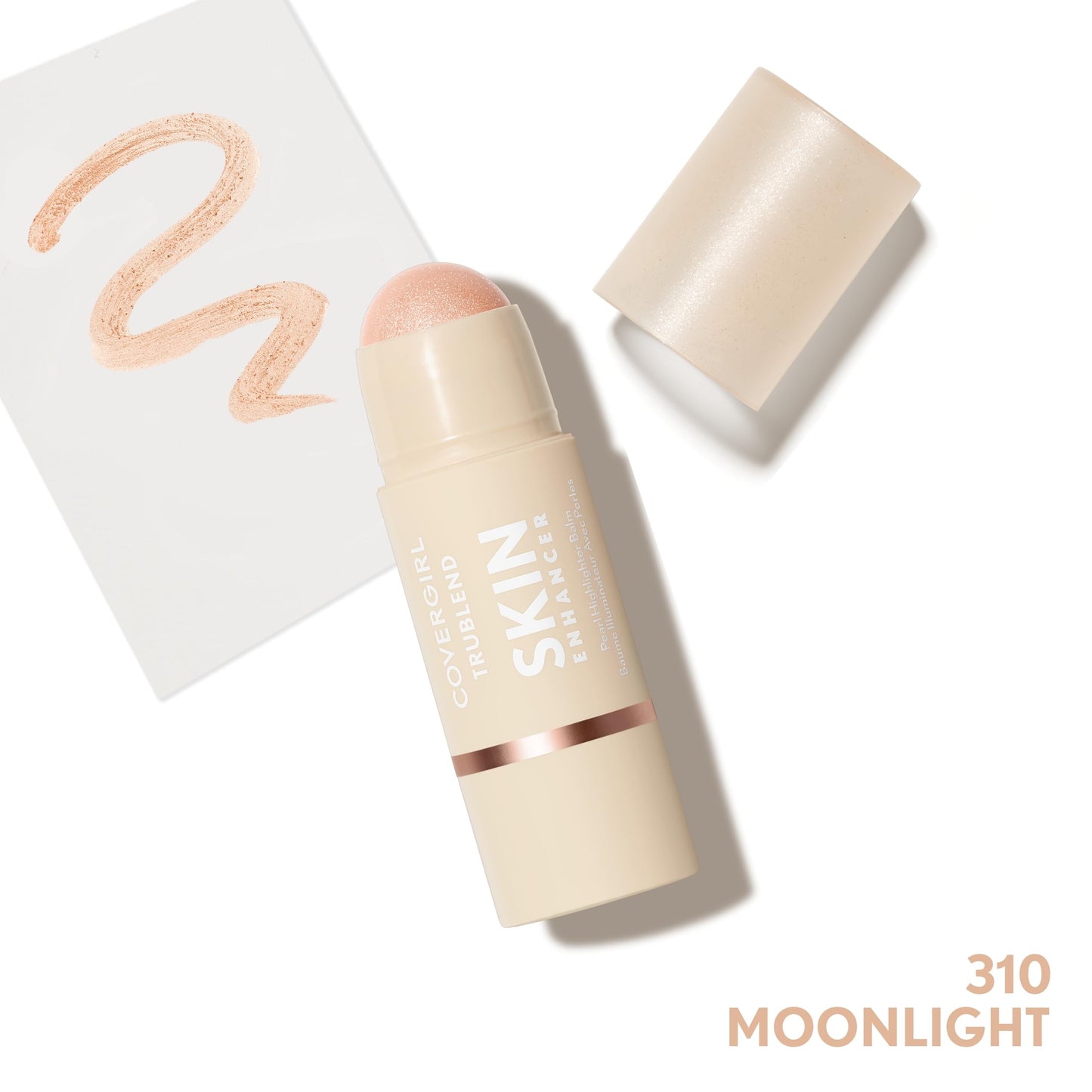 CoverGirl Trublend Skin Enhancer Contour Stick Balm, 110 Defined Contour, Vegan Formula, Easy to Use, Glides on Effortlessly, Non-Greasy, Doesn't Crease, 0.21oz