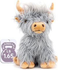 Marysun Microwavable Highland Cow Stuffed Animal - Weighted Stuffed Animal Plush, Heating Pad, Cozy Gift for Girls|Women|Kids|Elderly People