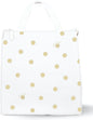 Kate Spade New York, Portable Soft Cooler Lunch Bag with Silver Insulated Interior Lining and Storage Pocket, Joy Dot