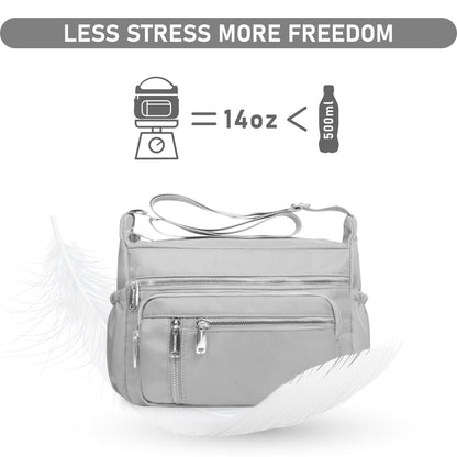 NPBAG Crossbody Bag for Women, Shoulder Purse Handbag Messenger Bag, Trendy Pocketbooks, Waterproof and Multi-Pockets