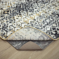 Mohawk Home 8' x 10' Non Slip Grip Rug Pad 1/4" Thick Dual Surface Felt Cushion + Rubber Gripper - Safe for All Floors