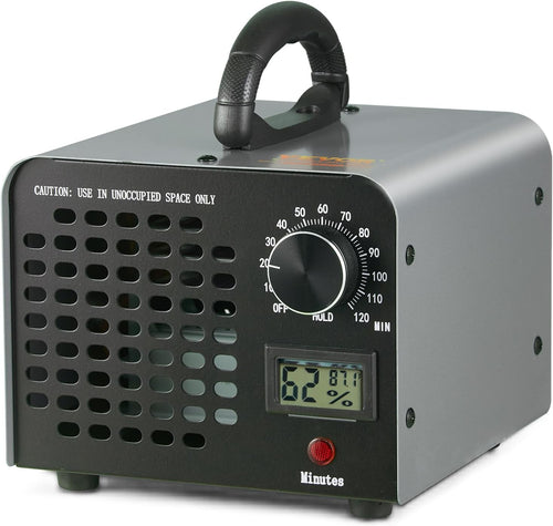 VEVOR Ozone Generator, 36000mg/h Ozone Machine, High Capacity Commercial/Industrial Ozone Generator Machine with 0-120 min Time Setting for Rooms, Cars