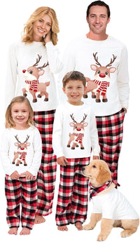 VS&LLWQ Family Christmas Pjs Matching Sets Christmas Pajamas for Family Christmas Elf Pjs Holiday Xmas Jammies Set