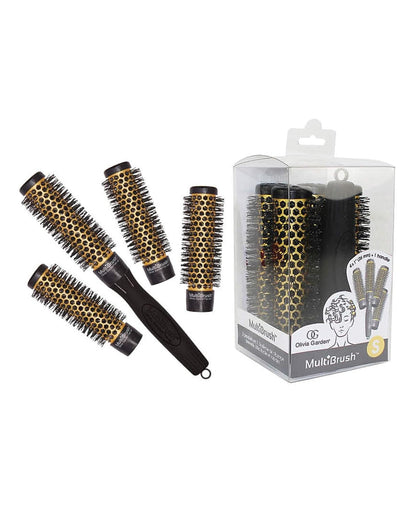 Olivia Garden MultiBrush - Non-Electrical Detachable Thermal Brush with Ceramic Barrel