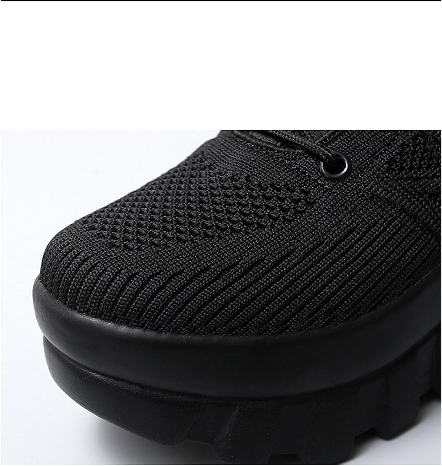 Women's Chunky Platform Comfort Orthopedic Wedge Walking Shoes Fashion Knitted Breathable Lace Up Lug Sole Casual Non-Slip Running Shoes with Arch Support