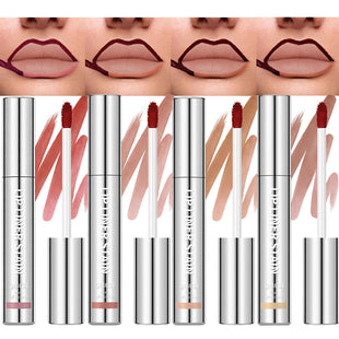 Jolilab Lip Stain Peel Off, Waterproof & Long Lasting, Highly Pigmented for All Skin Types（4Pcs Set）