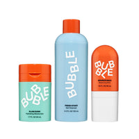Bubble Skincare Slam Dunk Hydrating Face Lotion (50ml) + Fresh Start Gel Face Wash (125ml) + Bounce Back Hydrating Facial Mist Toner (55ml) - Balancing Skincare Routine