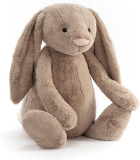 Jellycat Bashful Beige Bunny Stuffed Animal, Medium 12 inches - Rabbit and Bunny Plush Toy - Classic Children's Gift