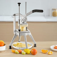 VEVOR Commercial Vegetable Chopper w/ 4 Replacement Blades, Stainless Steel French Fry Cutter Potato Dicer & Fruit Slicer for Restaurants & Home Kitchen