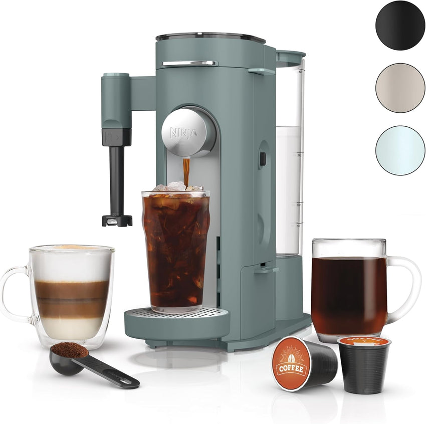 Ninja | Coffee Maker | Single Serve |Brew with Coffee Pods & Grounds| Compatible with K-Cup Coffee Pods | 4 Brew Styles, up to 24oz Cup Sizes & 56oz Removable Reservoir | Black | PB051