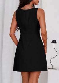 PRETTYGARDEN Womens Formal Short Dresses 2025 Summer Sleeveless Boat Neck A Line Elegant Mini Cocktail Party Dress