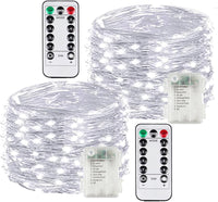 4 Pack 60 LED Fairy Lights Battery Operated with Timer, 20FT Waterproof Twinkle Lights Indoor Outdoor, Cuttable String Lights for Bedroom, Wedding, DIY, Centerpiece, Christmas Decorations (Warm White)