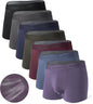 DAVID ARCHY Men's Underwear Ultra Soft Modal Dual Pouch Trunks Ball Pouch Bulge Enhancing Boxer Briefs for Men 3 or 4 Pack