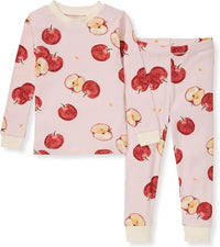 Burt's Bees Baby Girls' Pajamas, 2-Piece Long Sleeve Tee and Pants Organic Cotton PJ Set