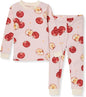 Burt's Bees Baby Girls' Pajamas, 2-Piece Long Sleeve Tee and Pants Organic Cotton PJ Set