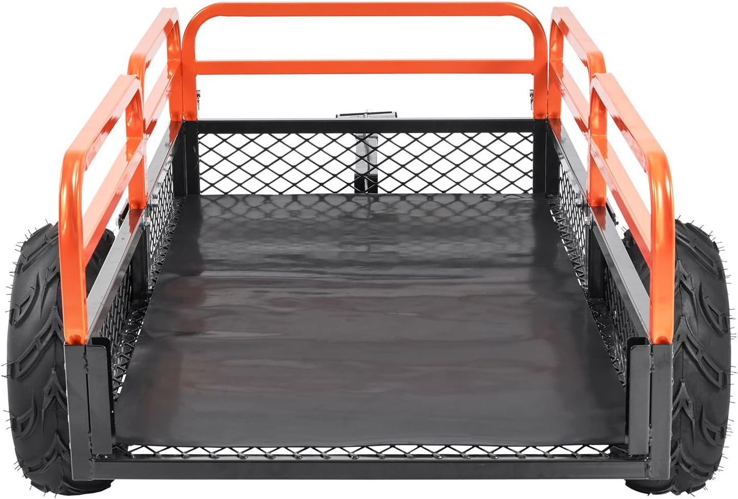 VEVOR ATV UTV Trailer Tow Behind Dump Cart, 1500lbs 15 Cubic Feet, Heavy Duty Yard Garden Trailer Pull Behind Dump Trailer for Lawn Mower Tractor