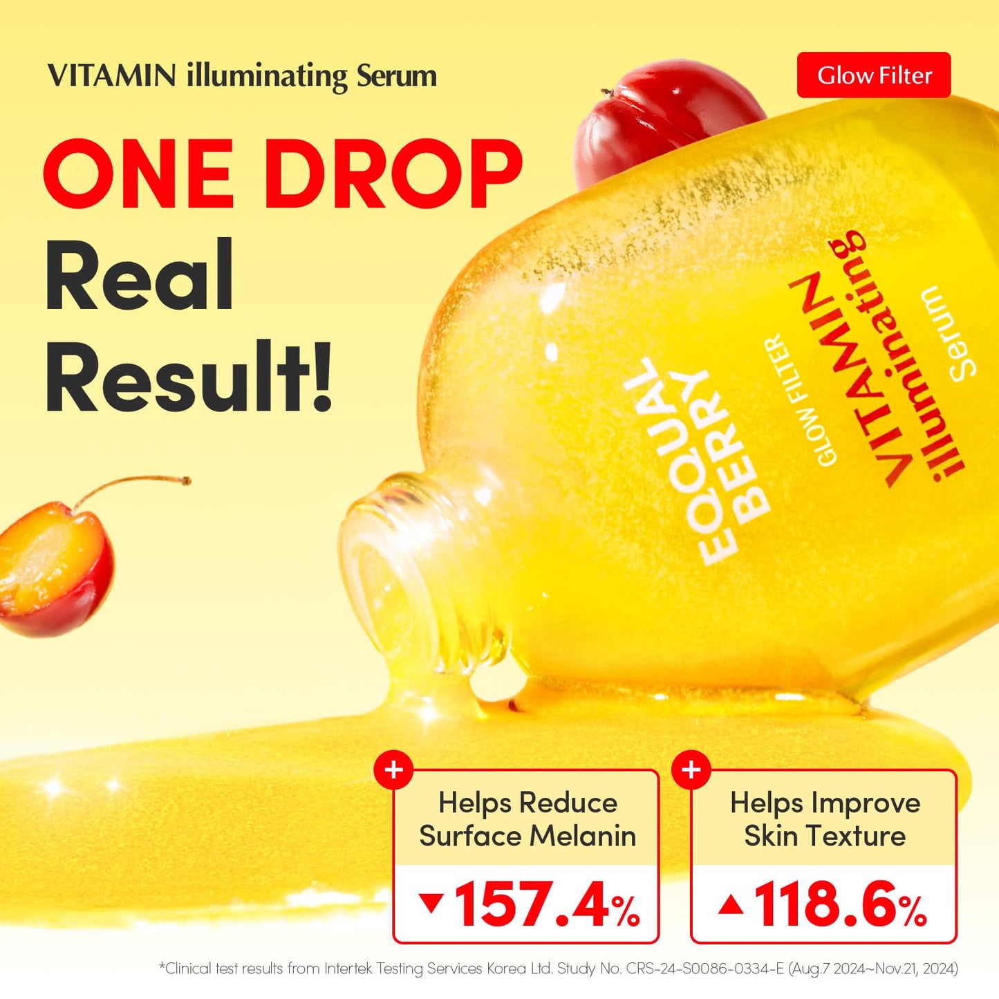 EQQUALBERRY Vitamin Illuminating Serum – Brightening Vitamin C Serum with Niacinamide | Strengthens skin barrier | Hydrates using Ceramide and Hyaluronic Acid, 1.01oz / 30ml