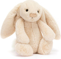 Jellycat Bashful Luxe Rosa Bunny Stuffed Animal, Medium 12 inches - Rabbit & Bunny Plush Toy - Classic Children's Gift
