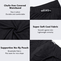 wirarpa Men's Underwear Modal Microfiber Briefs No Fly Covered Waistband Silky Touch Underpants 4 Pack