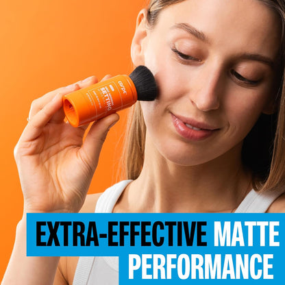 Carpe ~NEW~ Sweat Absorbing Translucent Mineral Powder - Mess-free Loose Powder Makeup That Controls Oil & Sweat Shine - Makeup Setting Powder For Oily Skin - Matte Finish Gentle on Skin