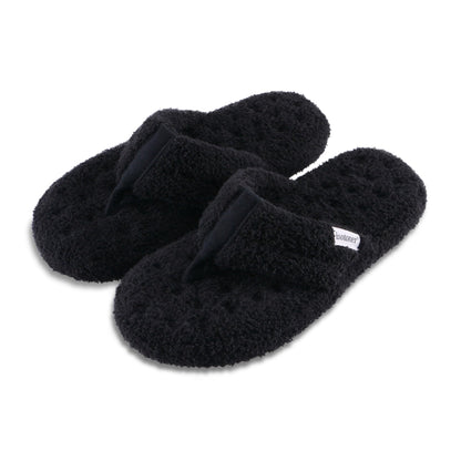isotoner Women's Indoor/Outdoor Cozy Plush Terry Knit Clog and Flip Flop Slippers with Memory Foam Comfort, Evening Sand, 7.5-8isotoner Women's Indoor/Outdoor Cozy Plush Terry Knit Clog and Flip Flop Slippers with M… l