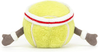 Jellycat Amuseables Tennis Ball Stuffed Toy, 3.5 inches - Tennis Ball Plush for Sports Fans