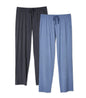 DAVID ARCHY Mens Pajama Pants Bamboo Rayon Lightweight Sleep Bottoms, Breathable Lounge Pants with Pockets Comfy PJs, 2 Pack