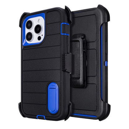 for Phone Case iPhone 15 Pro Max Case Black with Belt Clip Heavy Duty Holster for Shockproof Cases,3 Layers of Sturdy,Military Grade Defender Cover for iPhone 15 Pro Max Cases Black 6.7 Inch