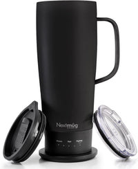 Nextmug Ultra - Temperature-Controlled, Self-Heating Travel Mug (Black - 24 oz.)