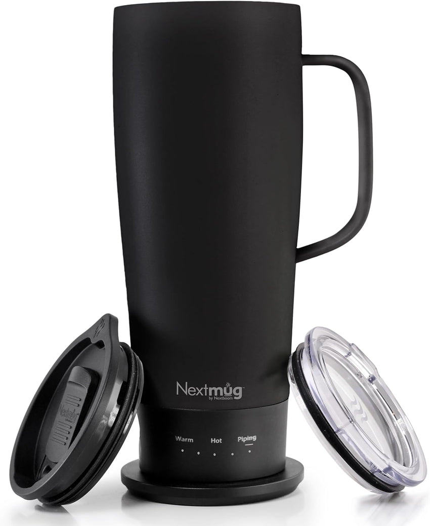 Nextmug Ultra - Temperature-Controlled, Self-Heating Travel Mug (Black - 24 oz.)