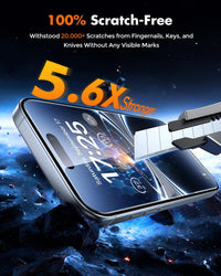 UNBREAKcable for iPhone 16 Pro Screen Protector [Quick-Installation Box] 3-Pack 9H+ Hardness Shatterproof Tempered Glass [99.99% HD Clear] [Case Friendly] [Bubble Free] for Apple 16 Pro 6.3 inch