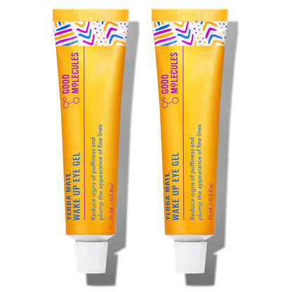 Good Molecules Yerba Mate Wake Up Eye Gel - Hydrating Under Eye Gel Cream with Hyaluronic Acid and Caffeine - Target Dark Circles and Puffiness - Skin Care for Face