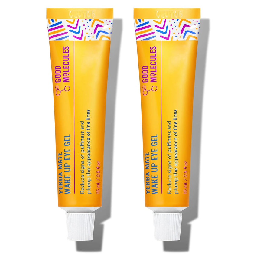 Good Molecules Yerba Mate Wake Up Eye Gel - Hydrating Under Eye Gel Cream with Hyaluronic Acid and Caffeine - Target Dark Circles and Puffiness - Skin Care for Face