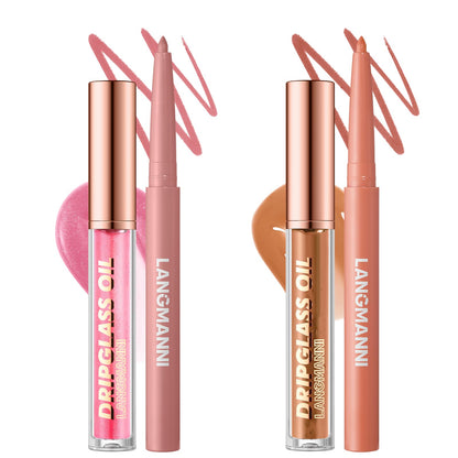 lipliner+lip oil K4 Count (Pack of 1)