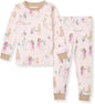 Burt's Bees Baby Girls' Pajamas, 2-Piece Long Sleeve Tee and Pants Organic Cotton PJ Set