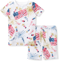 Burt's Bees Baby Girls' Pajamas, 2-Piece Long Sleeve Tee and Pants Organic Cotton PJ Set