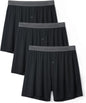 DAVID ARCHY Mens Underwear Bamboo Rayon Boxers for Men Breathable and Cool Men's Boxer Shorts with Button Fly 3 or 5 Pack