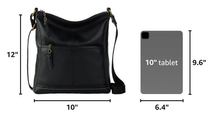 The Sak iris Leather Crossbody Purse - Women's Handbag for Everyday & Travel - Cross Body Bag With Zipper Closure