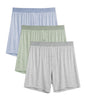 DAVID ARCHY Mens Boxers Soft Rayon Made from Bamboo Boxers for Men Pack Loose Underwear Cooling Mens Boxer Shorts