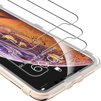 UNBREAKcable Shatterproof Screen Protector for iPhone 13 Pro Max/iPhone 14 Plus [3-Pack] [99.99% HD Clear] [Easy Installation Frame] [9H Hardness][Bubble Free] [Full Coverage] for Apple 6.7''