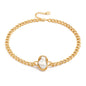 Aobei Pearl 18K Gold Plated Paperclip Chain Choker Satellite Chain Freshwater Cultured Biwa Pearl Pendant Necklace Dainty Turquoise Jewelry for Women
