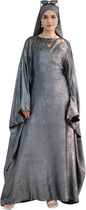 Luxury Dubai Style Abaya and Hijab Set, Breathable Modest Prayer Dress with Belt Loose Fit Muslim Robe