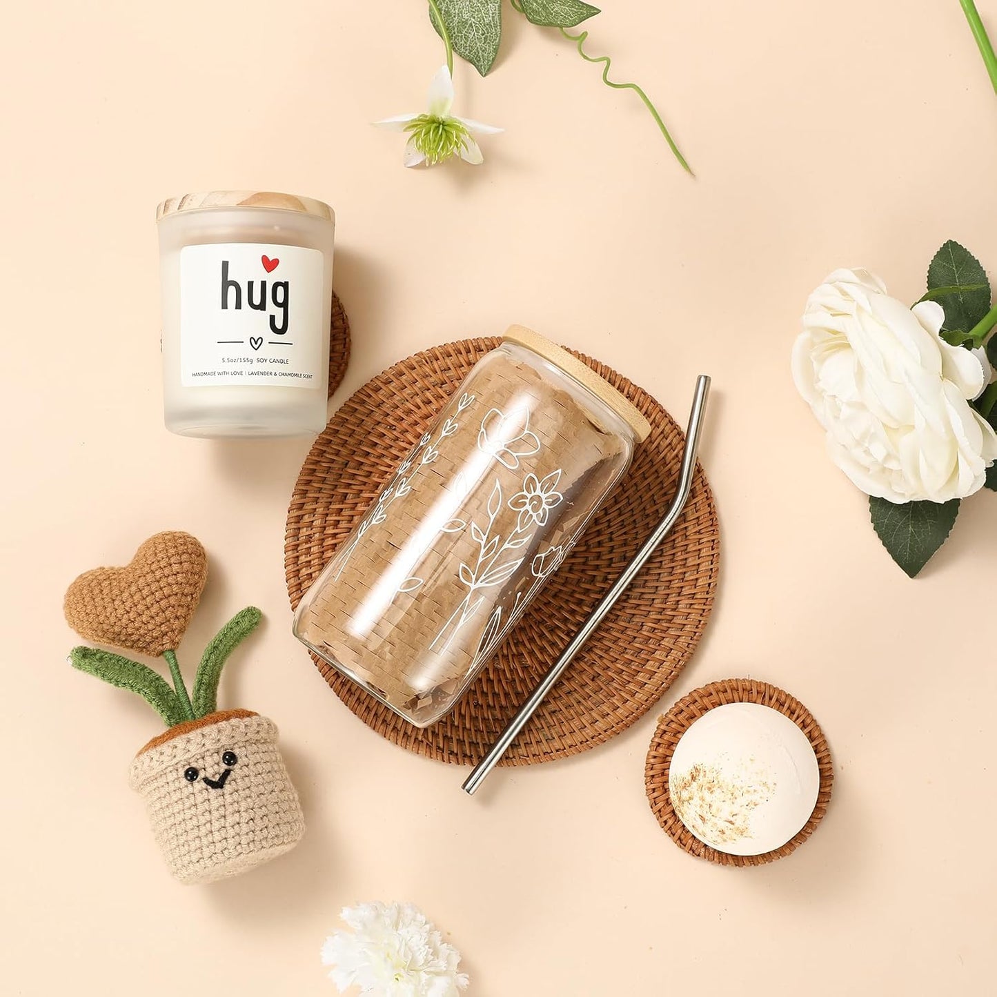 isolune Get Well Gift Box for Women - Hugs & Healing Luxury Care Package for Her, Feel Better Soon Basket - Sympathy and After Surgery Recovery Gifts - Thinking of You
