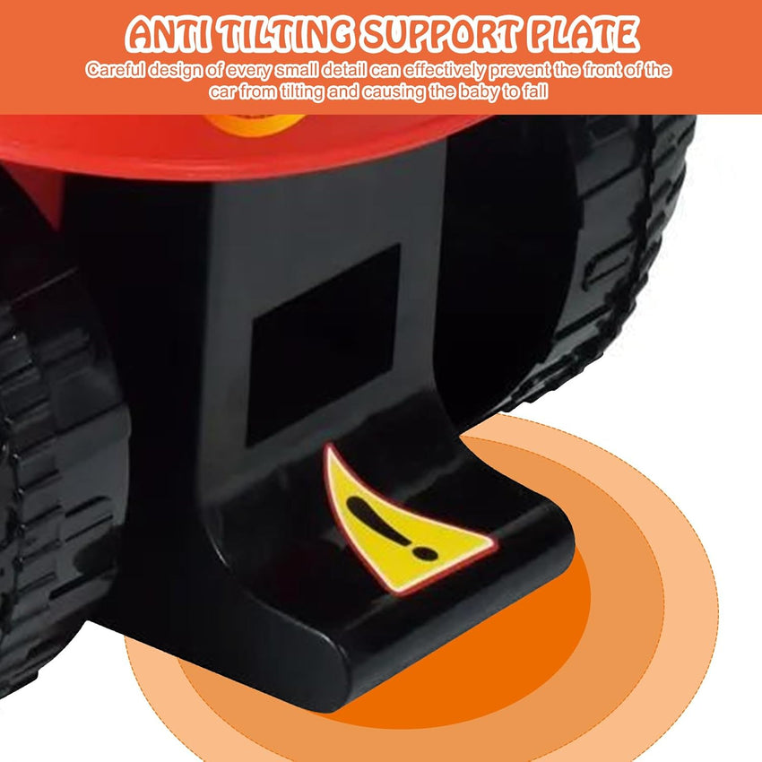 2025 Upgrade Ride On Push Car for Toddlers, 51×25×45cm Baby Sliding Car with Music Steering, Ride On Toy with Underneath Storage