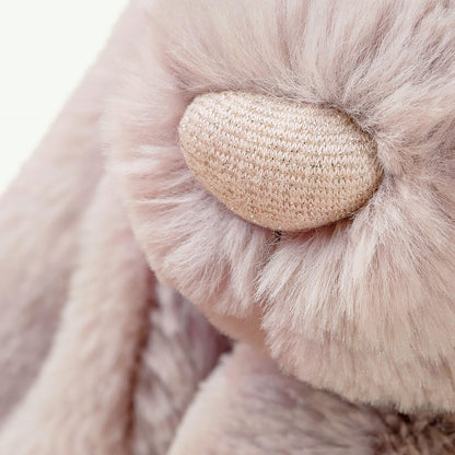 Jellycat Bashful Luxe Rosa Bunny Stuffed Animal, Medium 12 inches - Rabbit & Bunny Plush Toy - Classic Children's Gift