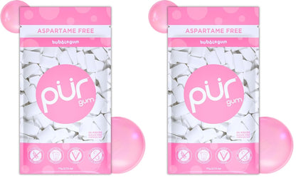 PUR Gum | Aspartame Free Chewing Gum | 100% Xylitol | Natural Spearmint Flavored Gum, 55 Pieces (Pack of 3)