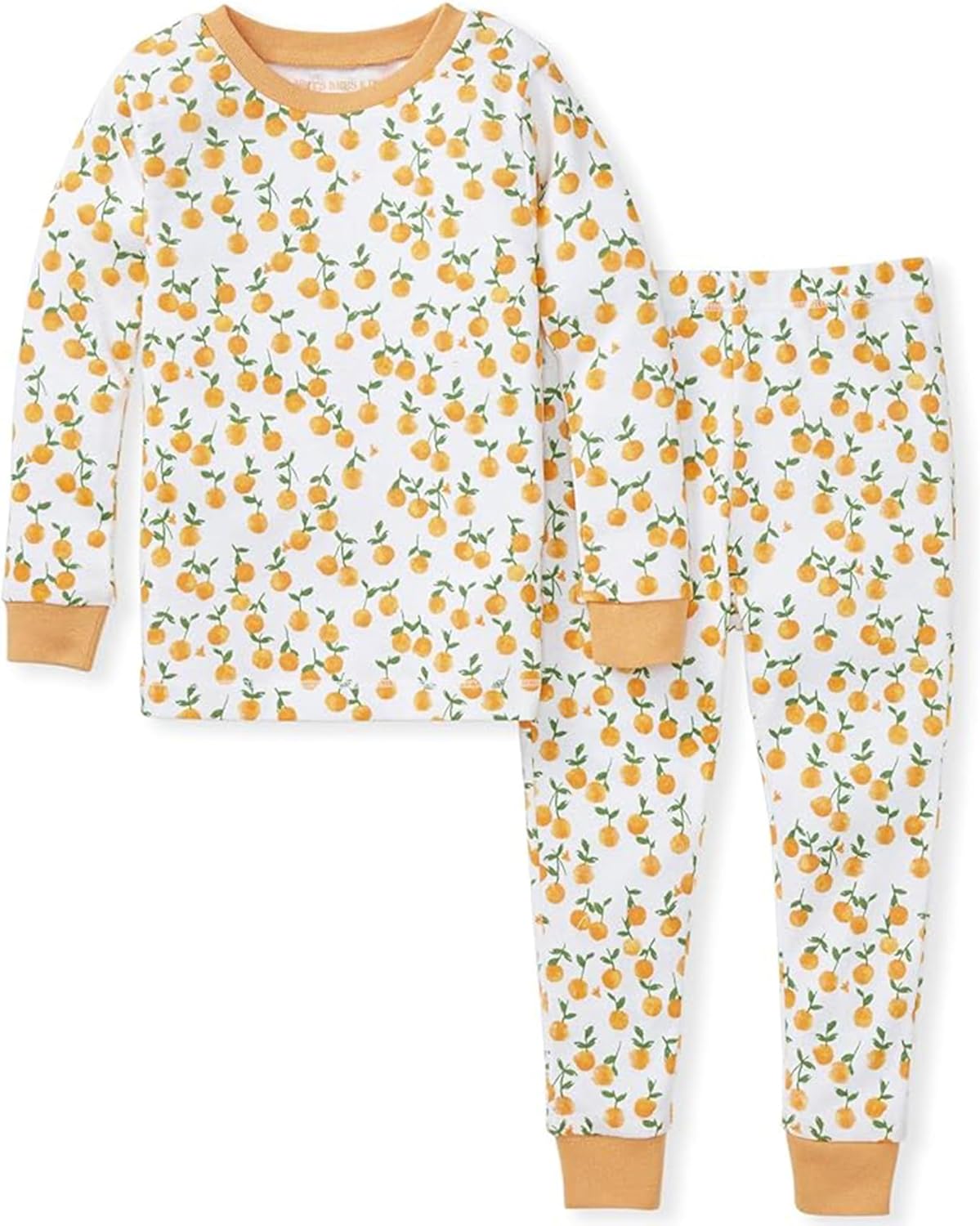Burt's Bees Baby Girls' Pajamas, 2-Piece Long Sleeve Tee and Pants Organic Cotton PJ Set